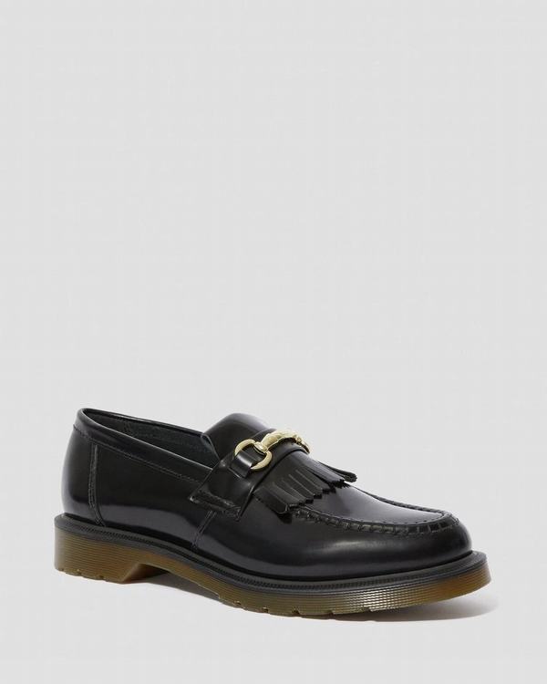 Dr Martens Dámské Polobotky Adrian Snaffle Černé, CZ-935086